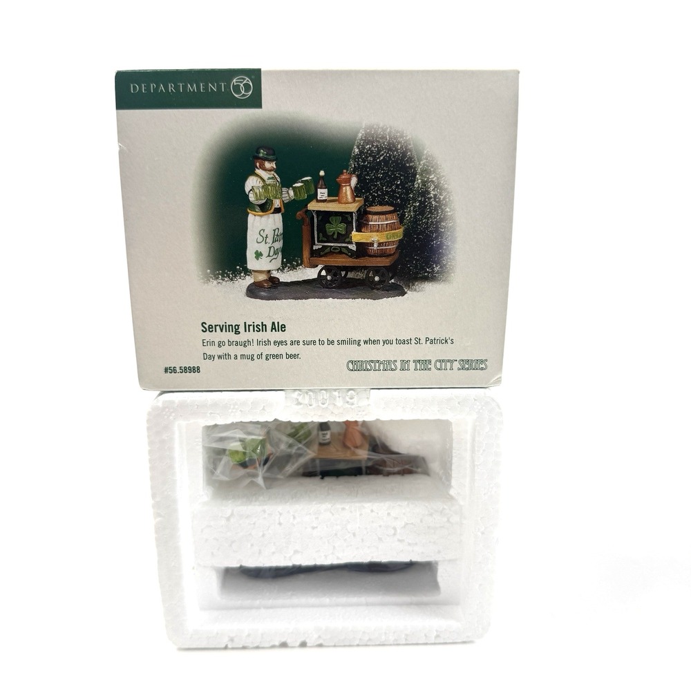 Department 56 Serving Irish Ale Figurine Christmas in the City St Patricks Day